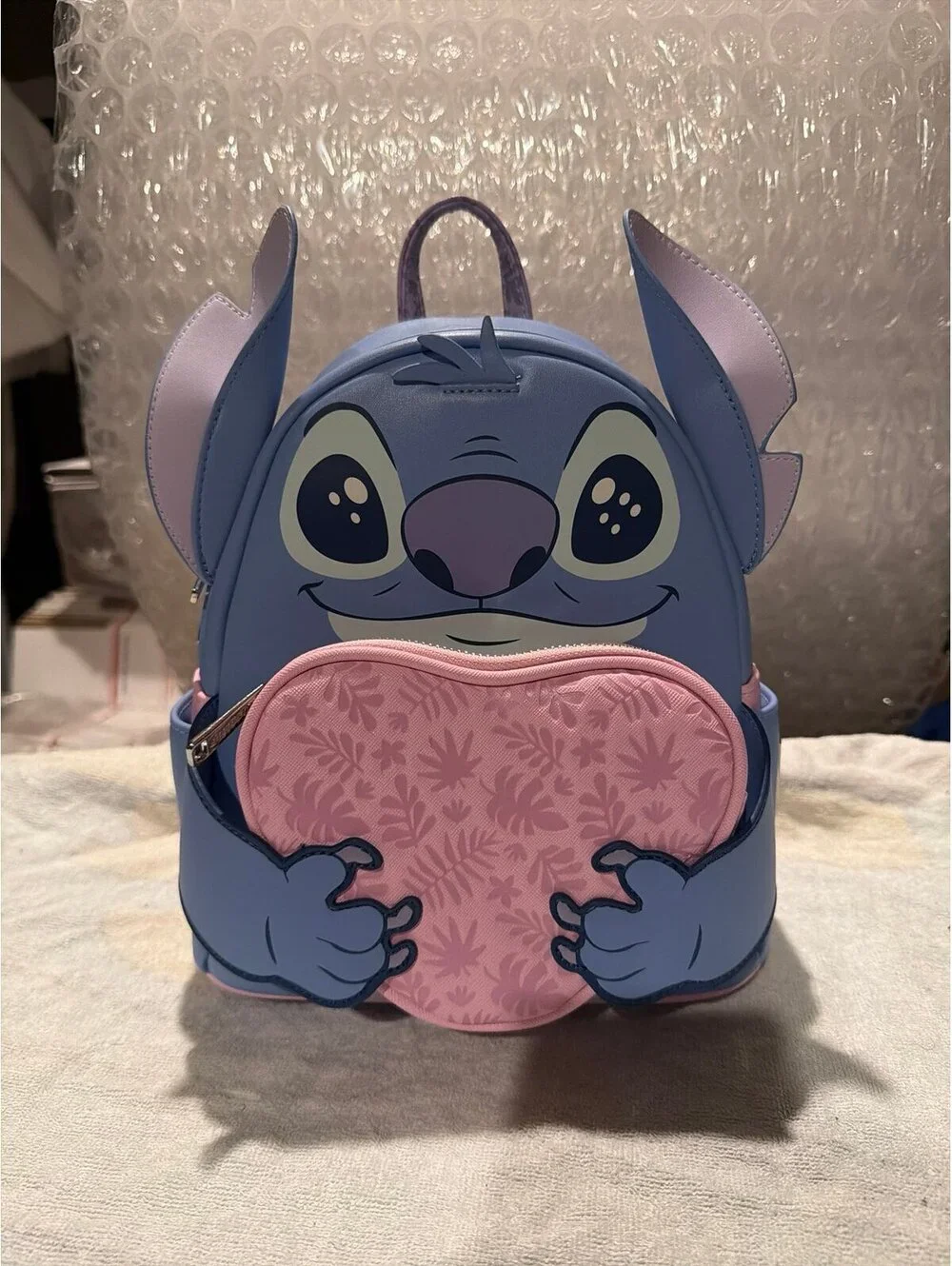 Loungefly Disney Stitch Valentine Heart Mini Backpack NWT